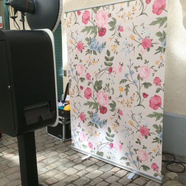 photo booth backdrop "flowers" 150x200cm